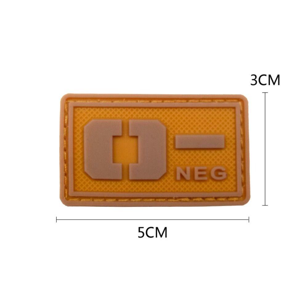 Светящийся значок группы крови, вышитая нашивка, аварийная повязка на руку, магическое кольцо-наклейка с группой крови