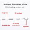 Многоцелевая прецизионная отвертка для ремонта очков, часов, телефонов и оправ — в комплект входит крестообразная головка и аксессуары.