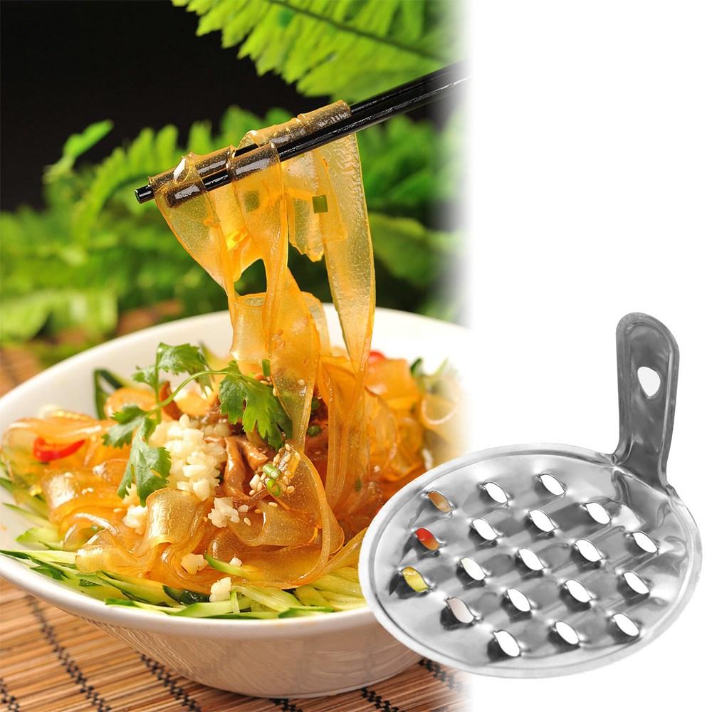 Silver Cold Jelly Grater Professional Cold Jelly Slicer Kitchen Gadgets Jelly Scraper Noodle