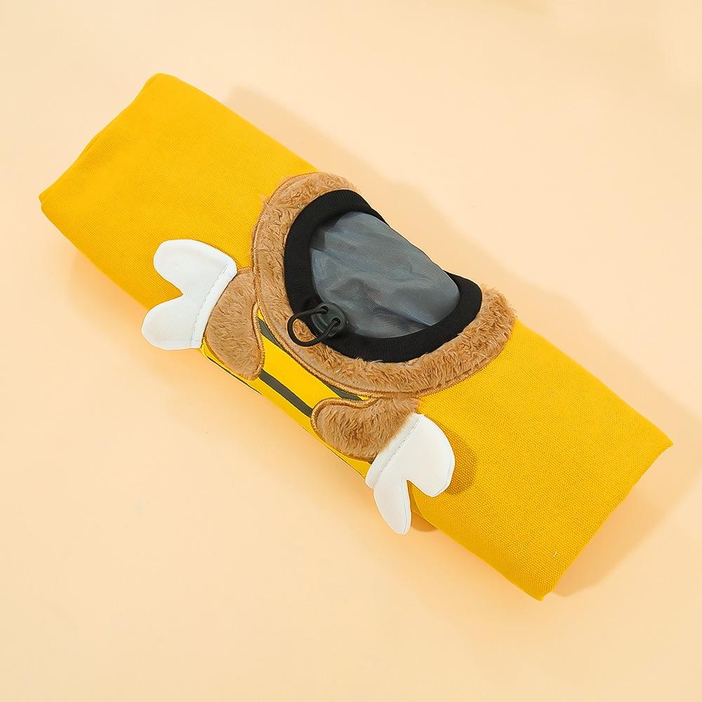 Cartoon-shaped Cat Transport Handbag, Foldable Portable Backpack, Cute Animal-shaped Pet Canvas Shoulder Bag, Suitable for Small Dogs and Cats