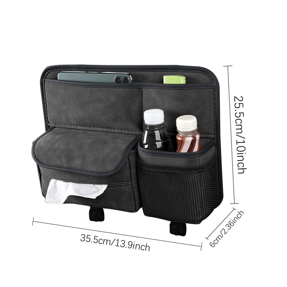 Органайзер на спинку сиденья Органайзер для хранения на спинке сиденья Органайзер на спинку сиденья автомобиля Органайзер большой вместимости с несколькими отделениями для закусок