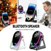 5 In 1 Wireless Bluetooth Speaker With Phone Holder Features 360° Adjustable Stand And Colorful Lights Long Battery Life With Bass