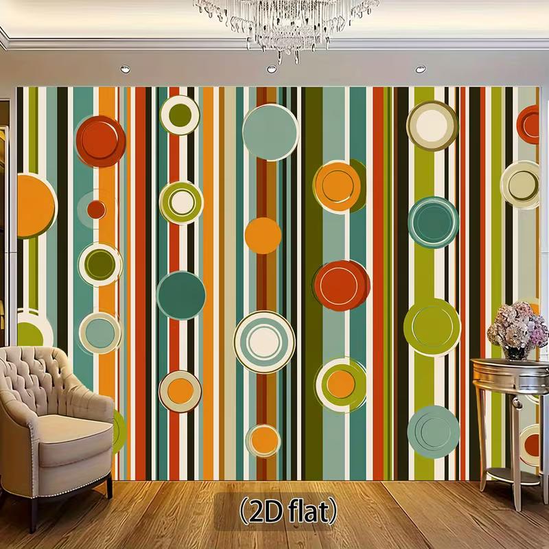 2D 70s Colorful Geometric Abstract Photography Background