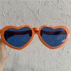 Vintage Masquerade Large Frame Party Props Big Glasses Glow Glasses Shades Peach Heart Glasses