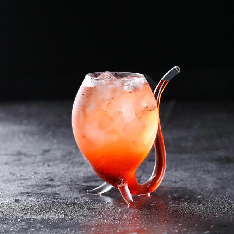 Creative Cocktail Glass Wine Whiskey Glasses Transparent Juice Milk Beer Cup For Party Home Bar Night Party