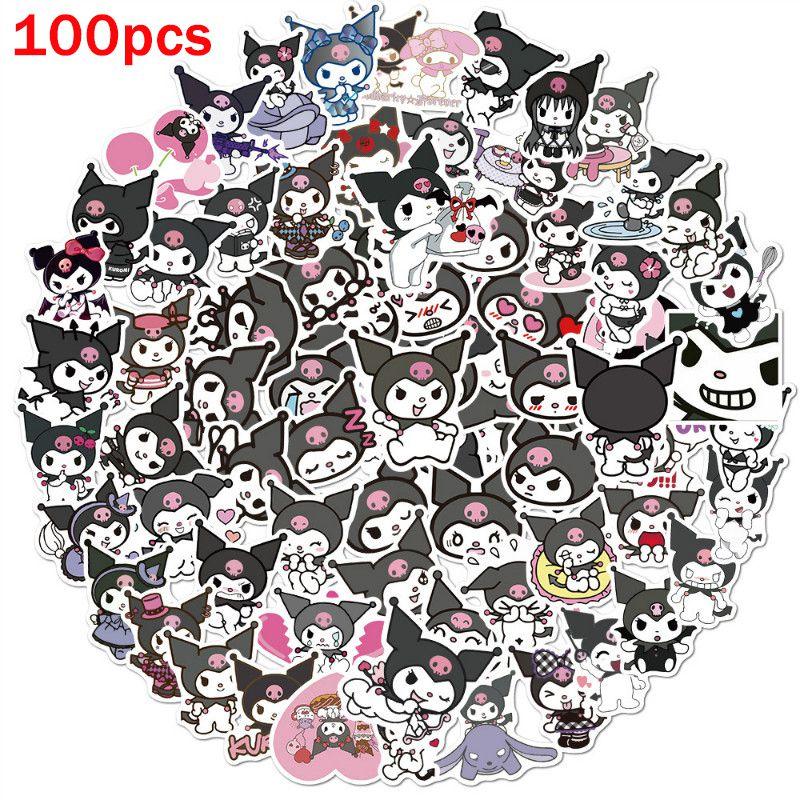 100pcs Kuromi My Melody Stickers Cute Waterproof Kawaii Decals For Luggage And More