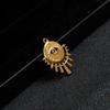Turkish Evil Eye Pendant with Rhinestones - DIY Jewelry Charm