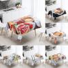 Food Print Tablecloth Stain Resistant Waterproof Rectangular  Kitchen Restaurant Table Decoration Home Decor