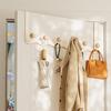 Настенная вешалка для пальто и одежды без сверления: Прочный крючок для хранения для спальни и ванной комнаты