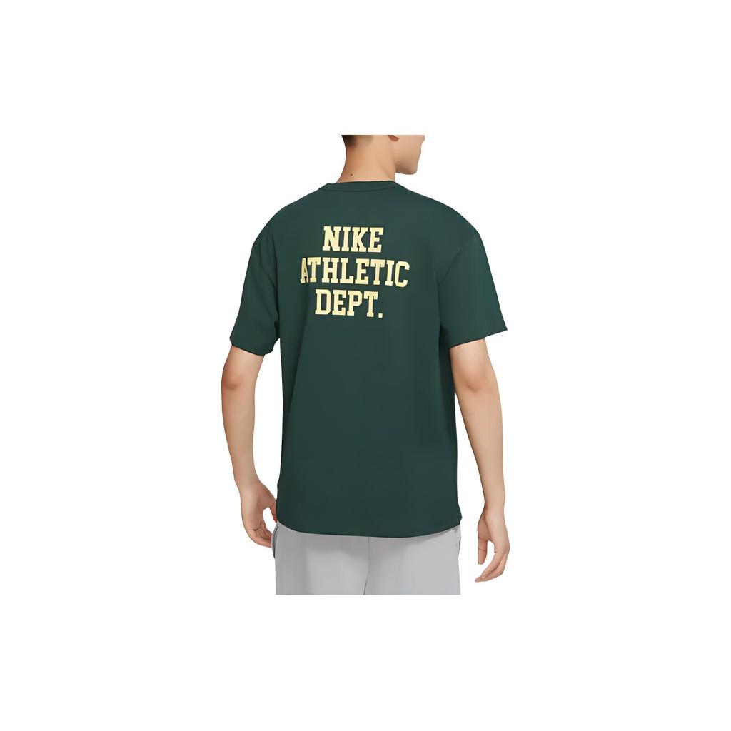 Nike Однотонный свитер с круглым вырезом и принтом логотипа, футболка, мужские топы Pro-Green FD0306-397