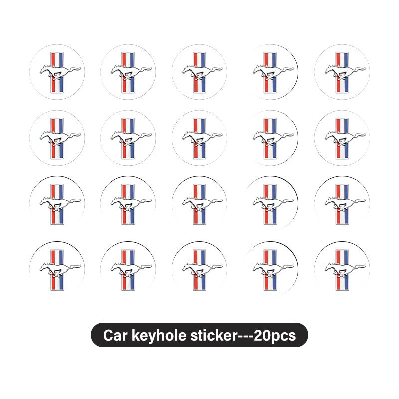 For Ford 8pcs Car Keyhole Protector Anti Scratch Sticker Cover Universal Fit Escape Ecosport Fusion Explorer Expedition Taurus