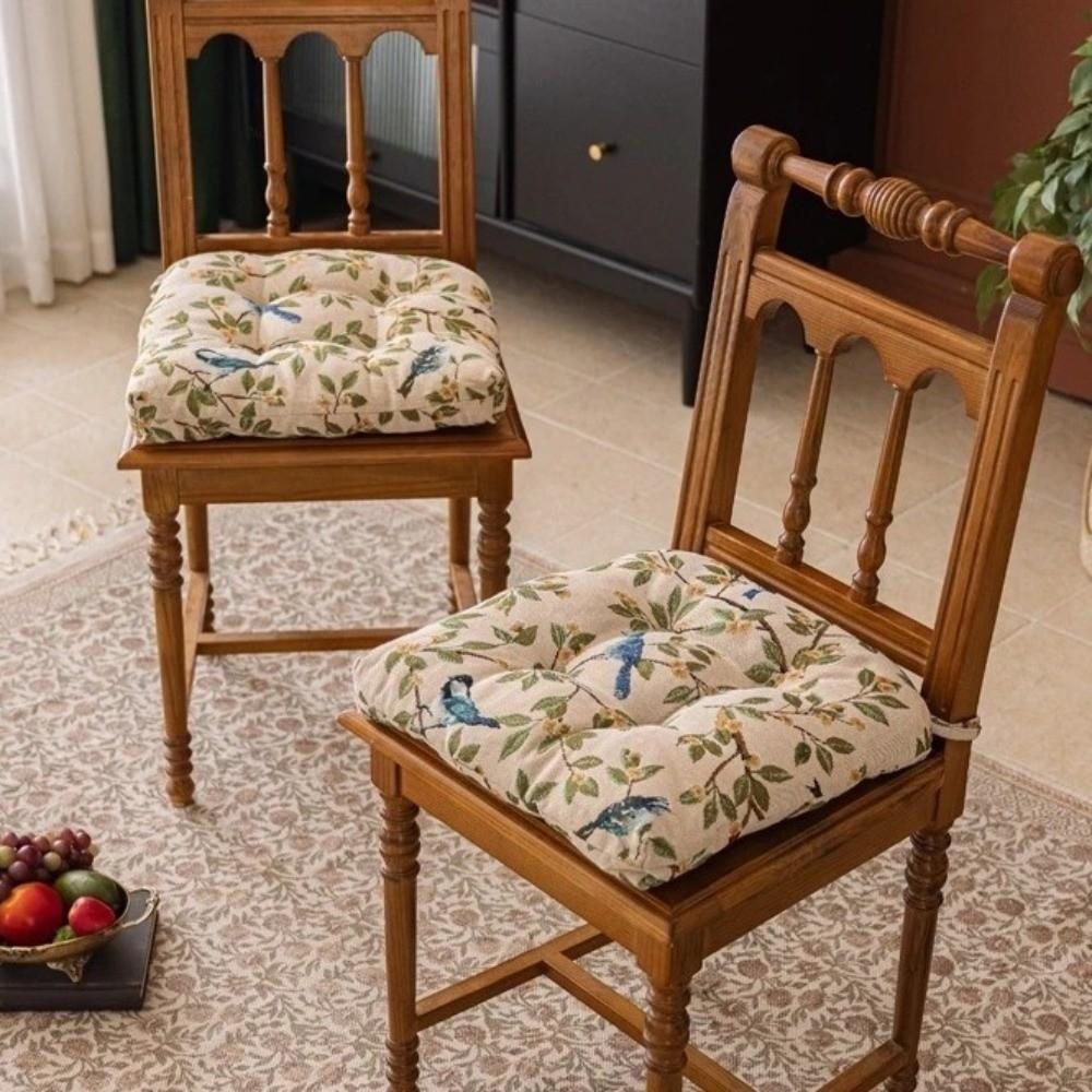 Нескользящая подушка на сиденье Утолщенная подушка для офисного сиденья Винтажная подушка для обеденного стула Для дома и офиса