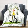 Girl Horse Flannel Blanket Super Soft Warm Cozy Blanket For Sofa Bed Office Travel Allseason Home Decor Gift