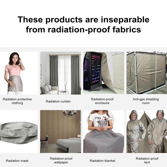 Ткань для экранирования RFID WiFi/RF Антирадиационная ткань Блокировка ЭМП Магнитная Антисигнальная Помехоустойчивая Высокоэкранирующая