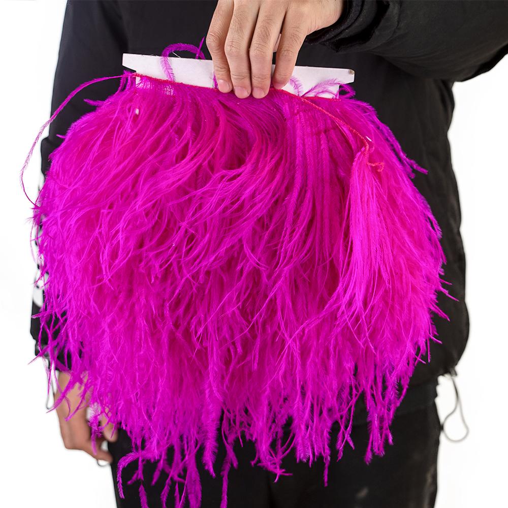 Перья1Метр Высококачественная отделка из страусиных перьев 10-15/15-18/18-22см Перья Бахрома Лента для Домашней Вечеринки Платья Шитья Свадебного Декора