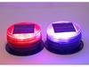 Solar-Powered LED Red-Blue Strobe Warning Light for Night Construction and Traffic