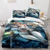 Комплекты постельного белья Genshin Impact Полиэстер Принт Одеяло Покрывало Пододеяльник Наволочка Наборы из 2-3 предметов Детский Взрослый Размер