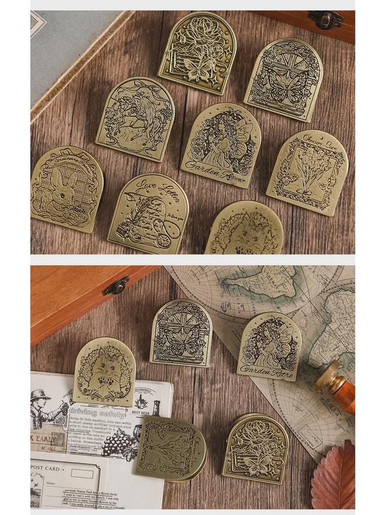 Металлические зажимы Yuezhen Star & Forest Night Retro для канцелярских принадлежностей и справочников