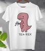 Tea Rex T.Rex Dinosaur T Shirt Funny Novelty Unisex Men's Ladies Top