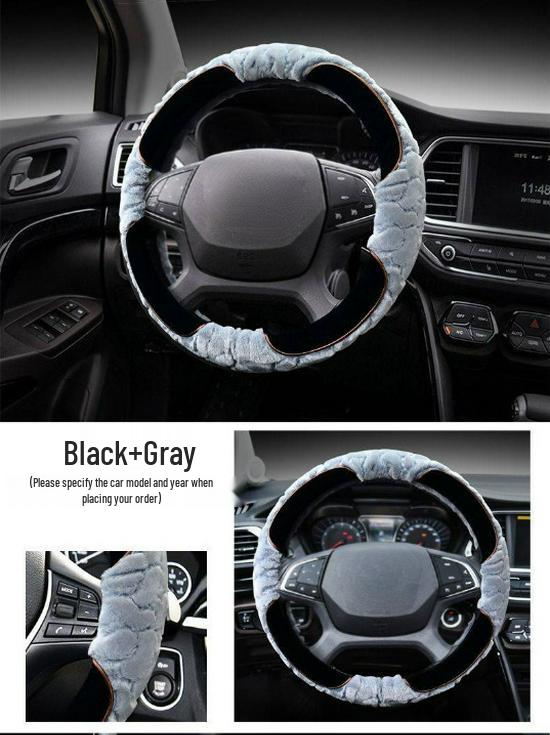 Plush Winter Steering Wheel Cover for GAC Trumpchi GS4, GS8, GS357, Yingbao, Yingku M8, M6, E8, E9