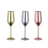 Unbreakable Metal Cocktail Glasses Creative Metal Goblet New Steel Champagne Flute  Wine Drinking