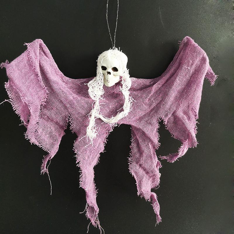 Halloween Hanging Skull Horror Ghost Scary  Yard Decorations Prop For Haunted House Entrance Decoration