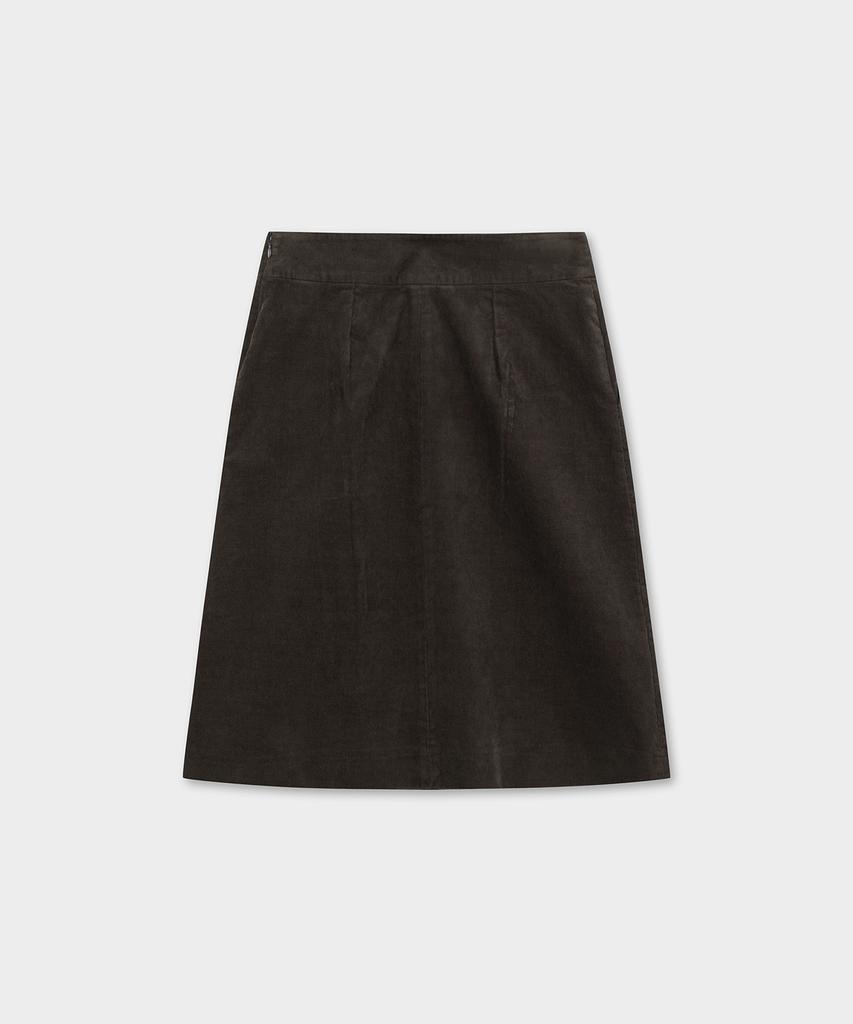 Вельветовая юбка А-силуэта BROOKS BROTHERS (коричневый) (Bbkzwf59904Ef)
