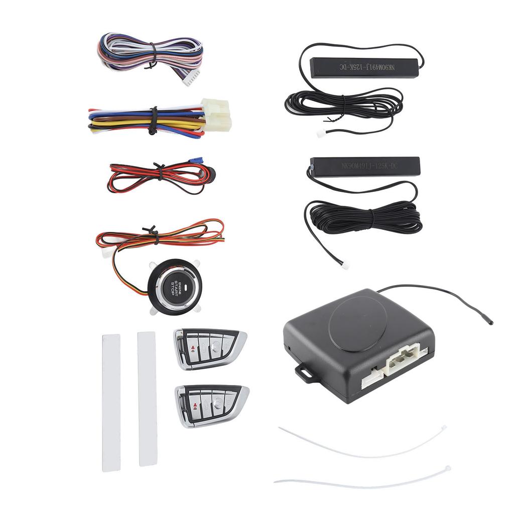 Система автомобильной сигнализации DC12V Интеллектуальный пульт дистанционного управления Запуск одной кнопкой Комплект бесключевого доступа Универсальный для автомобиля без