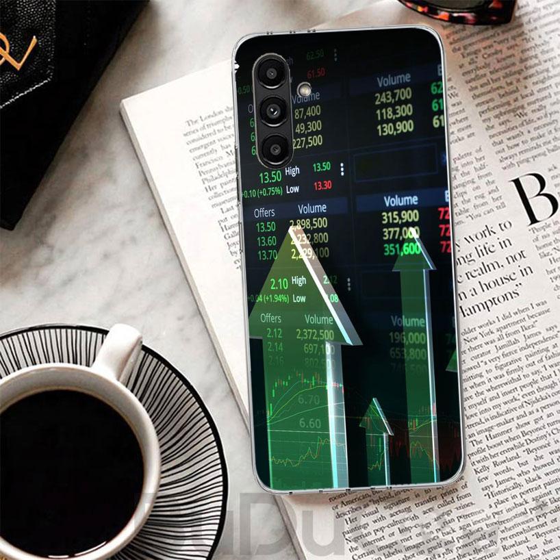 Trade Investment Forex Stock Market Phone Case For Samsung A17 A16 A26 A36 A56 A15 A14 A13 A55 A54 A53 A35 A34 A33 A25 A24 A23 A