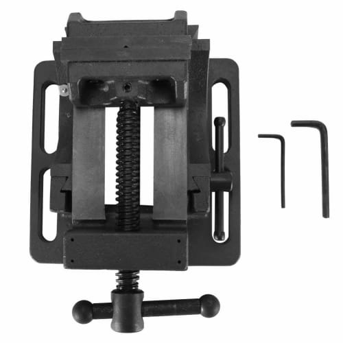 Nisorpa Angle Machine Vise, U-Shaped, Maximum Opening 110mm, Rotates 0-90 Degrees Left and Right, Adjustable Angle, Transforms Drill Presses Into Mill