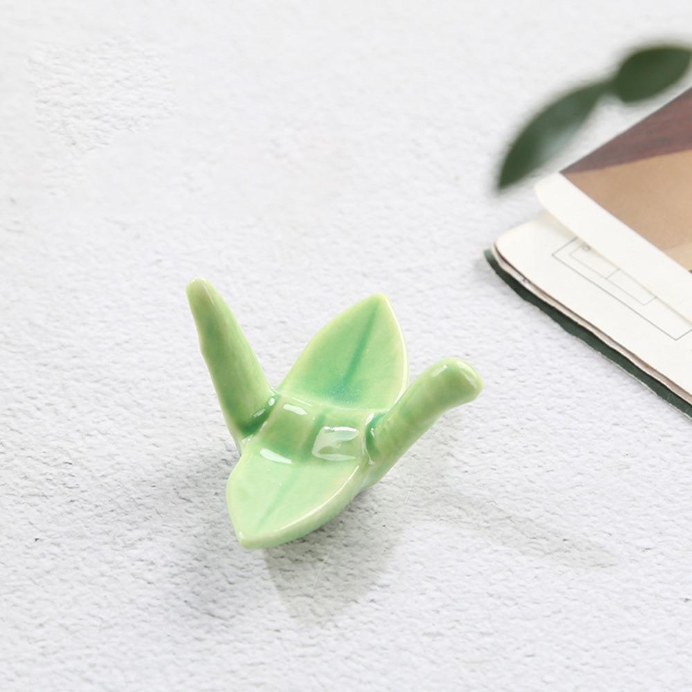 1pcs Desktop Decor Ornament Chopstick Holder Paper Crane Shape Chopsticks Pillow Desktop
