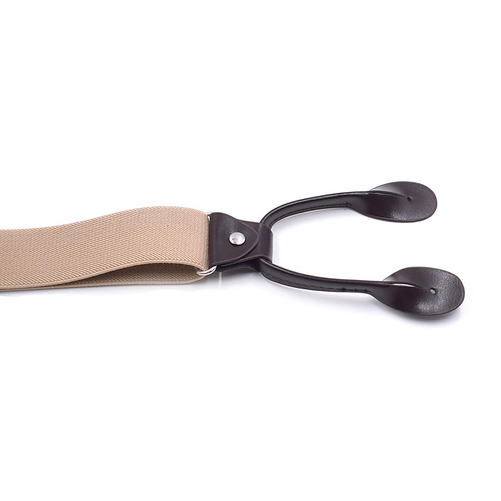 Винтажные подтяжки для мужчин и женщин с кожаной отделкой Y сзади, регулируемые эластичные подтяжки для брюк, ремень для свадебной вечеринки