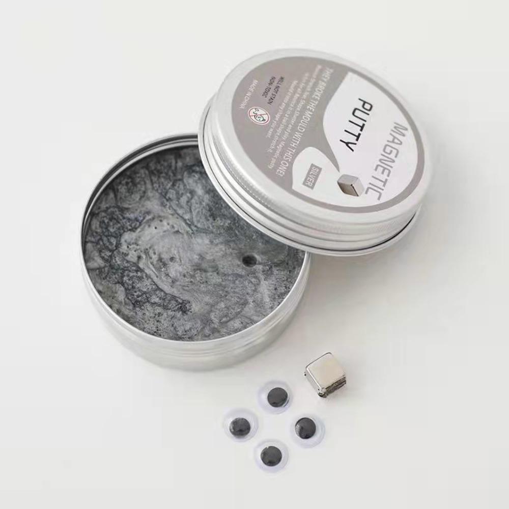 Resin Magnetic Bouncing Mud Ferrofluid High Stretch Magnetic Suction Clay Interesting With Magnet Mud Playdough Kids Toys