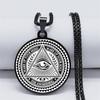Retro Vintage Ancient Egyptian Amulet Ethnic God Eye Necklace Pendant Protect Charm Talisman Powerful Wealth Health Lucky Jewelry Unisex Men Women