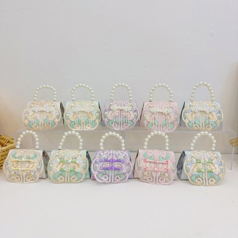 Decoration Cute Pearl Children Crossbody Bag With Chain Suitable Daily For