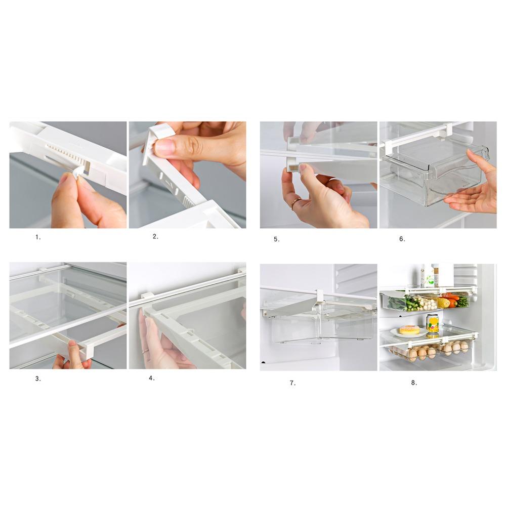 Pull Out Design Refrigerator Drawer Organizer Refrigerator Storage Container  Food Storage