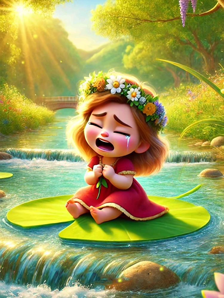 5D DIY мультфильм эльф девушка алмазная картина красочный фэнтези пейзаж вышивка крестом комплект полный круглый дрель мозаика искусство домашний декор подарок