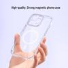 Прозрачный противожелтый противоударный чехол MagSafe для iPhone 17 Pro Max