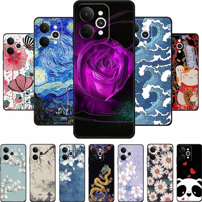 3D Тисненая Чехол Для Realme 15 Pro Чехол Для Телефона Realme15 Pro Цветы Силиконовый Мягкий Чехол Funda Для Realme 15 Pro Задняя Крышка Чехол Сумка