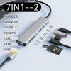 USB C Хаб 7 в 1 Type C на HDMI с картридером SD TF, PD 100 Вт, питание, 4K 60 Гц, HDMI док-станция, 2-USB 2.0 для ноутбука, ПК, Macbook