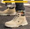 Work Safety Shoes Men Safety Boots Anti-smash Anti-stab Work Shoes Sneakers Steel Toe Shoes Male Work Boot Indestructible Shoes Plus Size