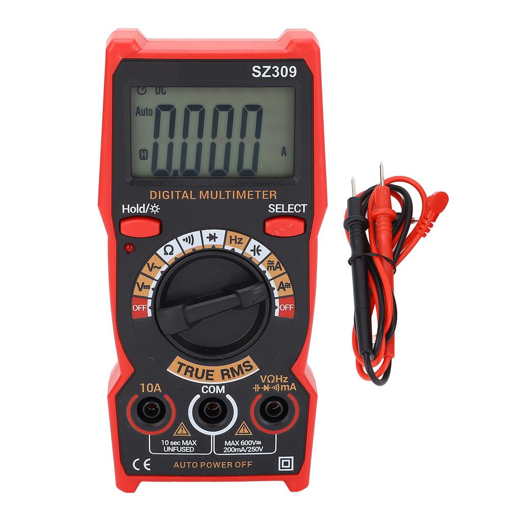 Цифровой мультиметр, автомобильный тестер напряжения аккумулятора, комплект постоянного тока, переменного тока, вольтметр, омметр, амперметр, умный