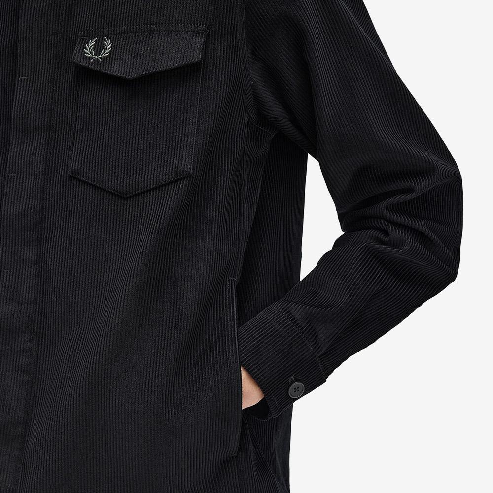 FRED PERRY [Sharp] Corduroy Overshirt - Black Afpm2531717-102