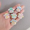 Pastel Color Resin Cartoon Telephone Kawaii Decoration Parts Cute Charms Resin Flatback Cabochons for DIY Crafts Scrapbooking