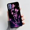 Printing Pattern Case For TCL 20B (6159K) Soft Silicone Black Shell Cover Cute Flower Cartoon Casing