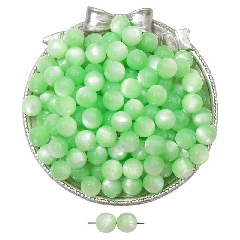 Бусины из смолы кошачий глаз для самодельных украшений: Круглые бусины для браслетов и ожерелий