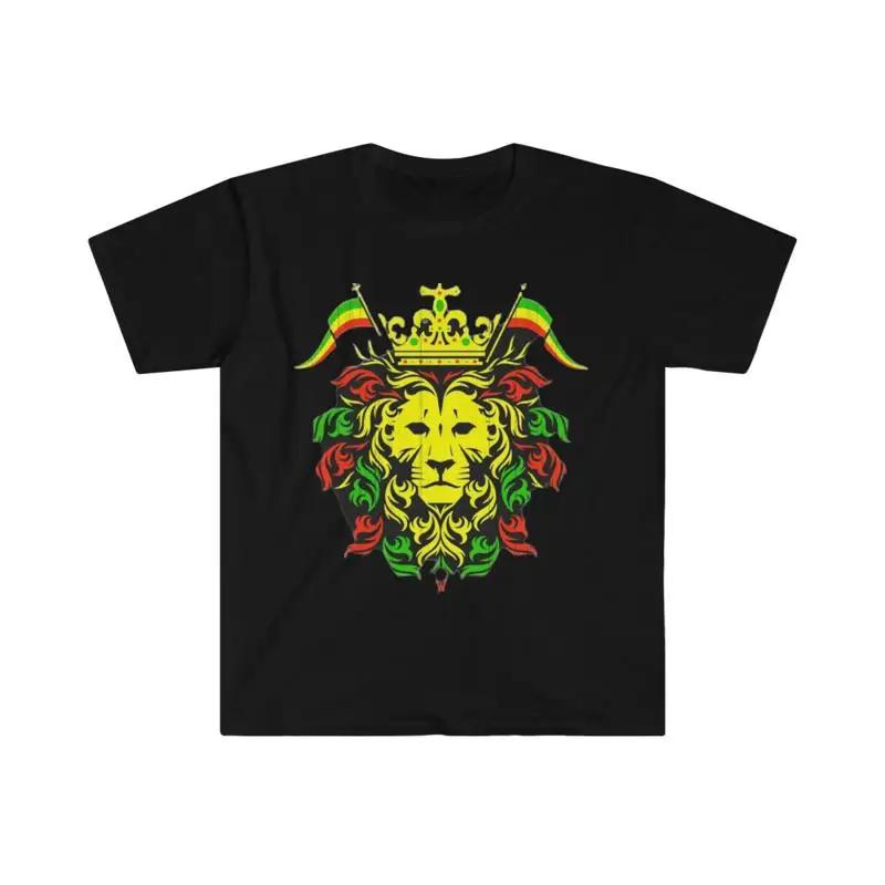 Softstyle T Shirt Rasta Reggae Marley Lion Judah