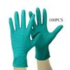 100PCS Wholesale Disposable Thickened Green Nitrile Gloves Black Pink Blue Nitrile Gloves Food - Grade Powder - Free Odorless