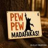 Винтажный Bang Bang! Металлическая настенная табличка, Черно-оранжевая, 8x12 для декора гаража