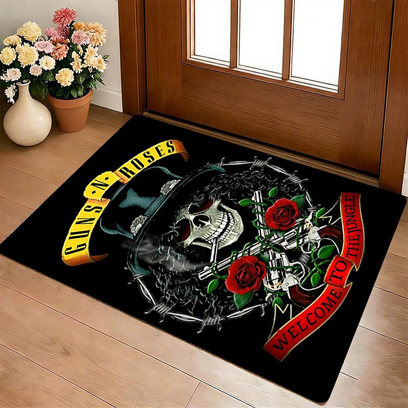 Guns N' Roses Living Room Nonslip Area Rug Soft Carpet For Bedroom Game Playroom Sofa Office Home Decor Doormat Christmas Gift C926671